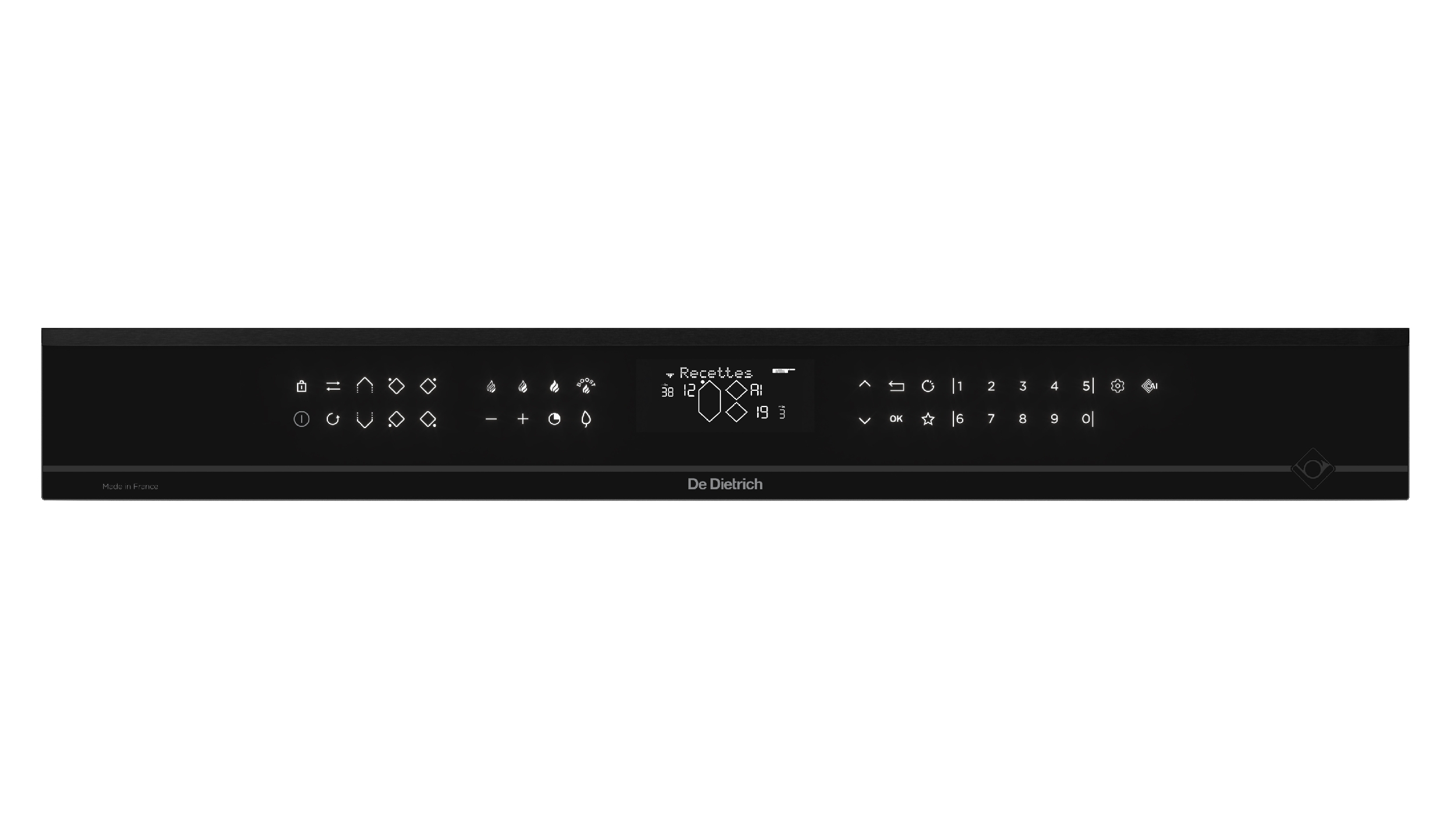 Ovládací panel varné desky De Dietrich DPI4432B